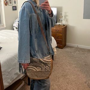 Western cowhide Maya Cross Body/Shoulder Bag
